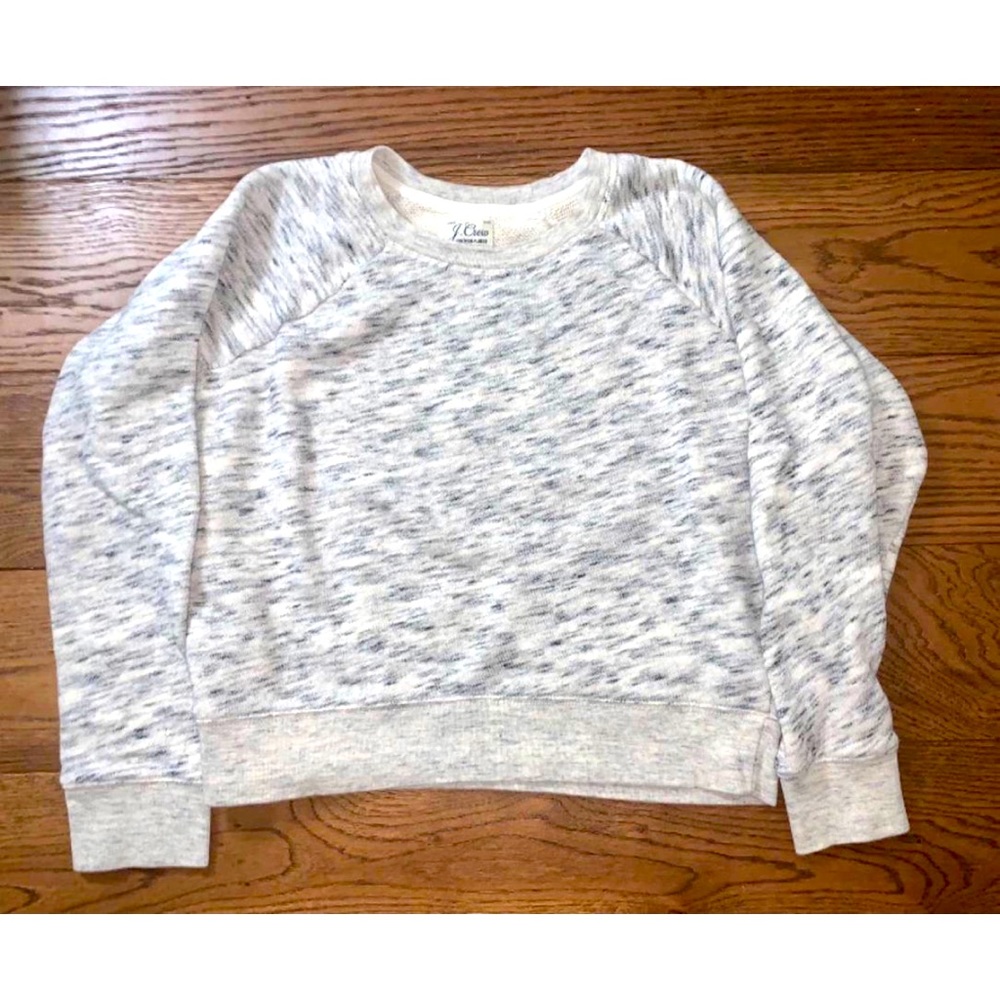 J. Crew Pullover Crop Vintage Fleece Sweatshirt Size S
